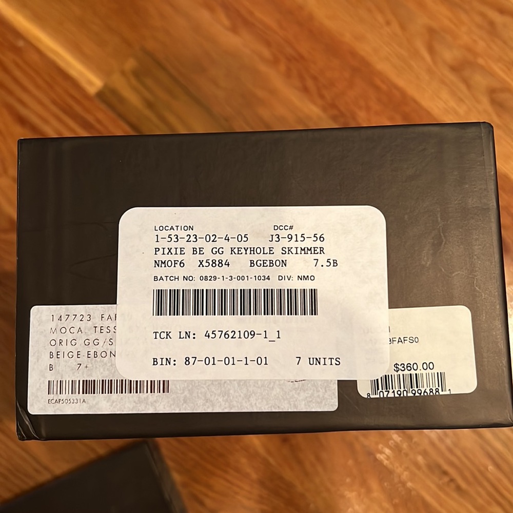 Gucci pixie BE GG keyhole skimmer 7.5B - Picture 10 of 13